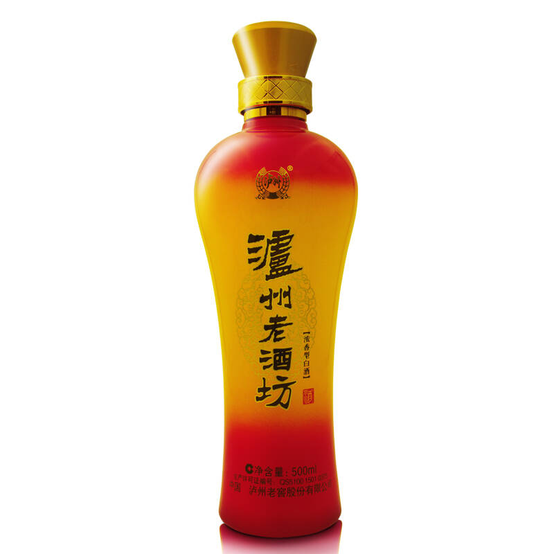 瀘州老窖瀘州老酒坊黃非紅 52度濃香型白酒婚宴喜酒500ml*6整箱裝