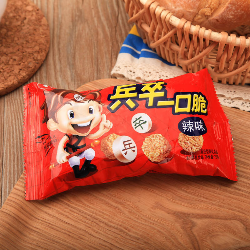 农心 兵卒一口脆 辣味 70g/袋