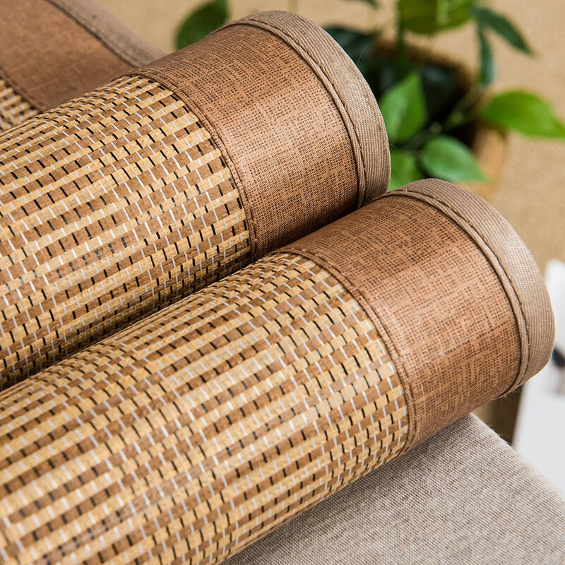 夏凉席竹席套件 生态席 双人单人可折叠翡翠玉竹藤双面凉席 100*190cm