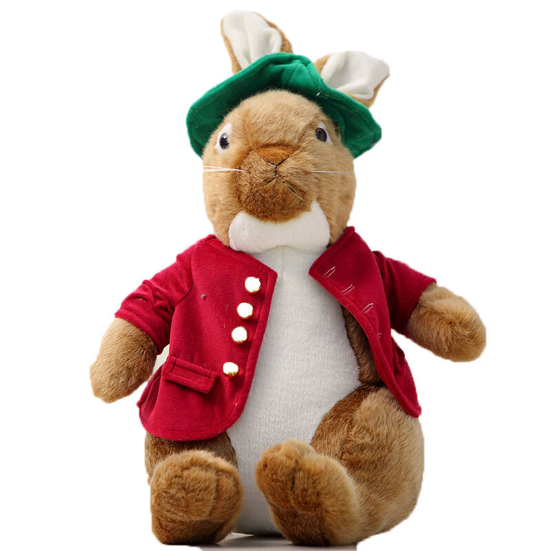 粉小猪毛绒玩具 兔子 彼得兔娃娃 胜女的代价情人节礼物 带帽款 55