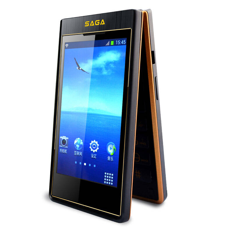 传奇(saga) 2014 移动3g双屏智能手机 双卡双待 玫瑰金