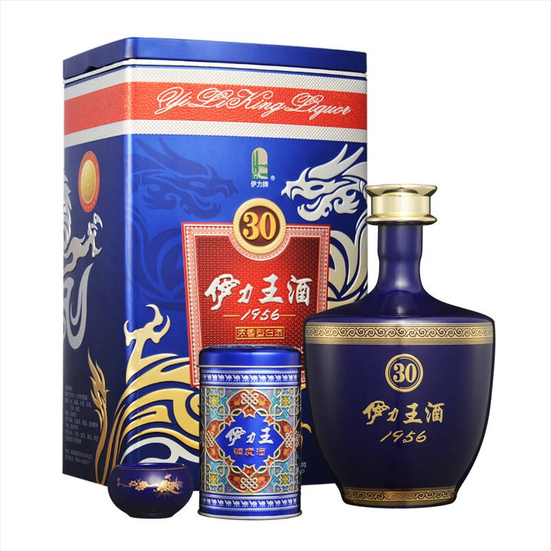 伊力王酒 蓝王1956 高度白酒 浓香型 新疆名酒 厂家直供 52度500ml