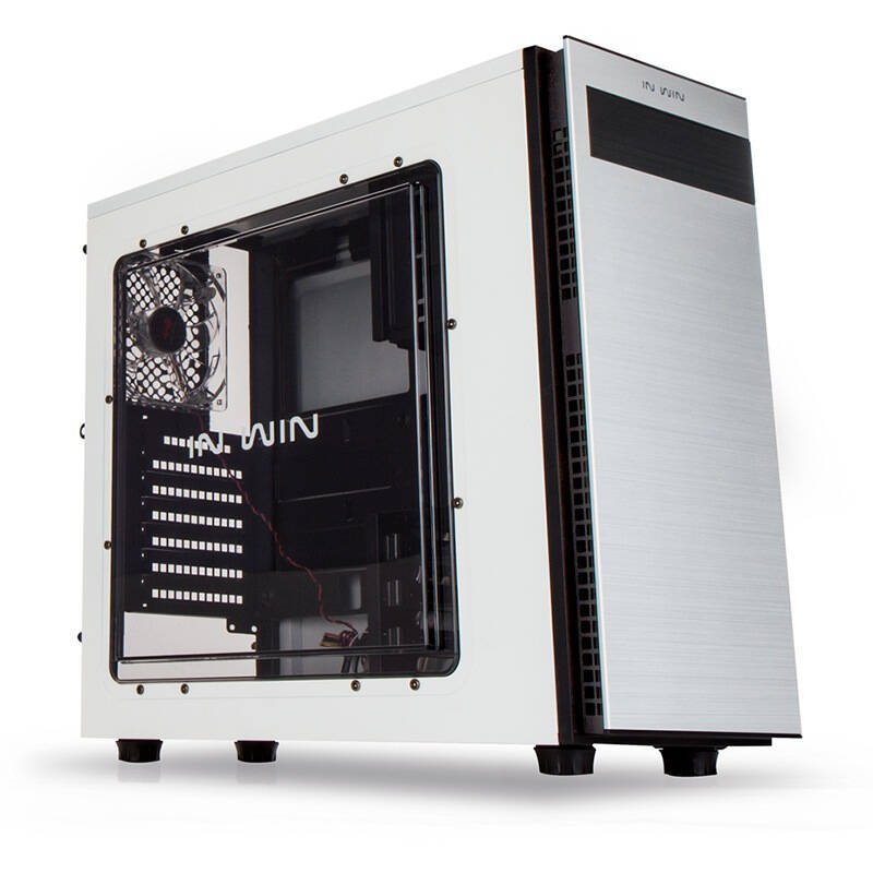 迎广(in win)703 白色 中塔机箱(支持atx主板/侧透/u3x1 u2x2/标配1个
