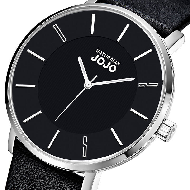 naturally jojo手表 超薄时尚多功能情侣表jo96620 黑面单表盘男款