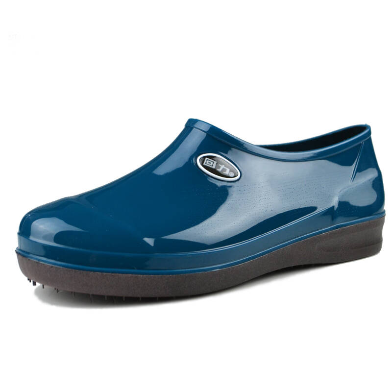 回力低帮元宝雨鞋低筒男女防水鞋套鞋牛筋底防滑3288 3283 3282蓝色