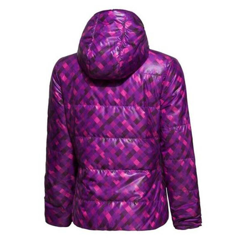 李宁(li-ning)冬短款女式羽绒服aymg078-4-5-6 苋菜紫/桃红紫/桑紫色