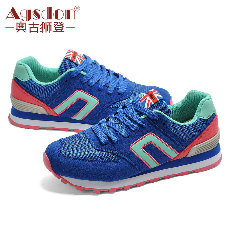 奥古狮登2015春季新款情侣舒适休闲鞋男鞋女鞋单鞋 女宝蓝 42