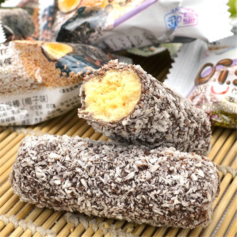 雪之恋 台湾进口 雪之恋五谷酥棒能量棒 椰子味 12支 散装 约156g