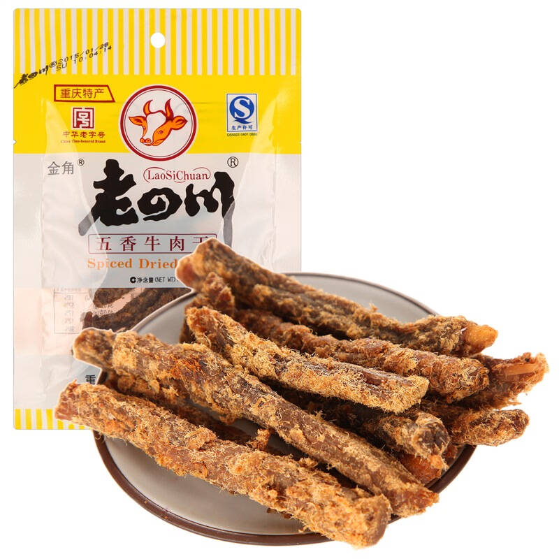 老四川 五香牛肉干48g 自营