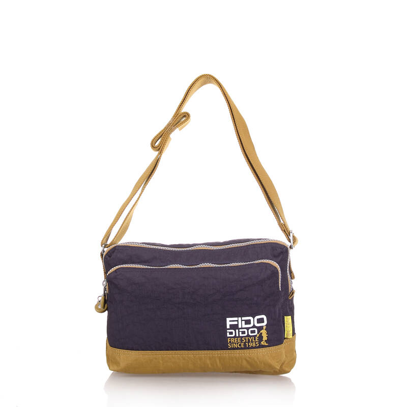 菲都狄都 fido dido进口水洗布面料男女通用款 横款单肩斜挎包 1409-2