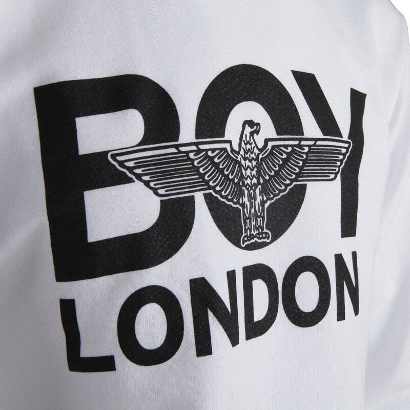 boy london 伦敦男孩 男士白色老鹰字母logo卫衣 k5100 wht xs码