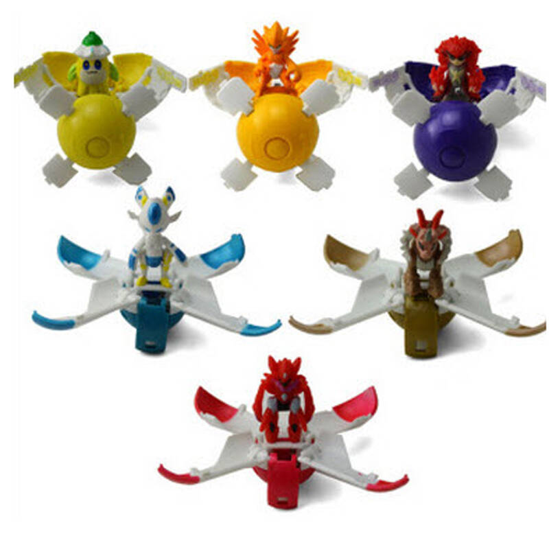 赛尔号精灵爆旋三代光明的救赎胶囊玩具精灵决斗 6只装雷伊