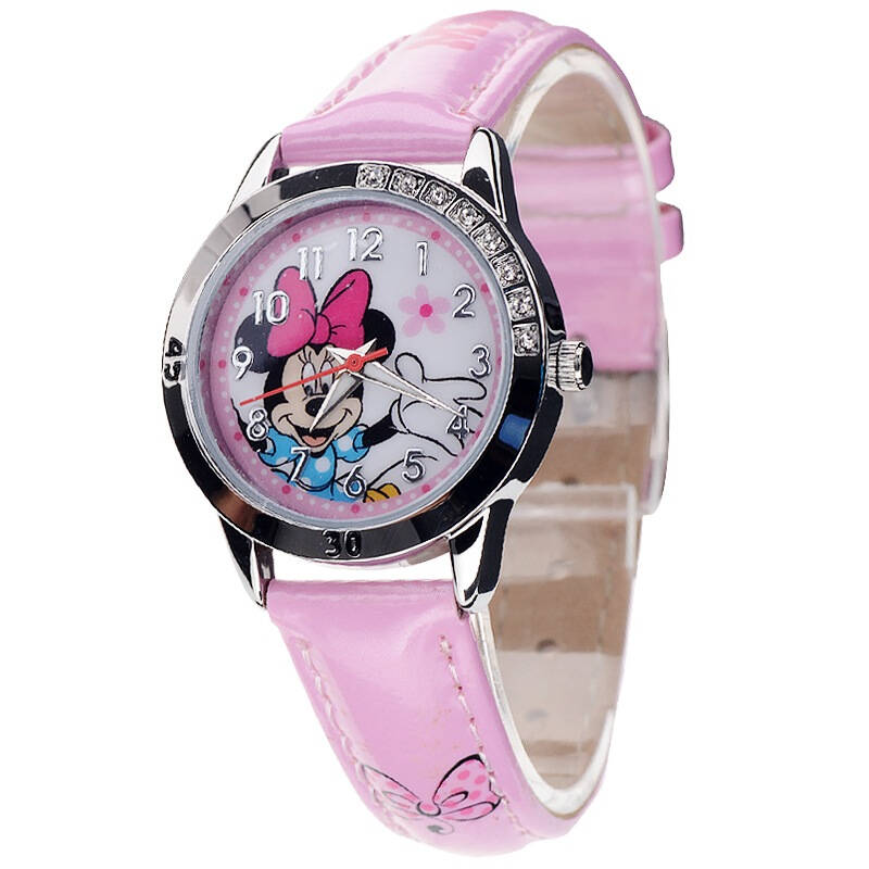 迪士尼(disney)手表米妮镶钻系列石英机芯儿童手表tdse020