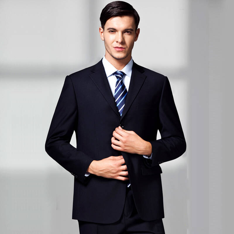 满志2015秋冬新款男士西装套装男士高档西服商务休闲西装职业上班西服
