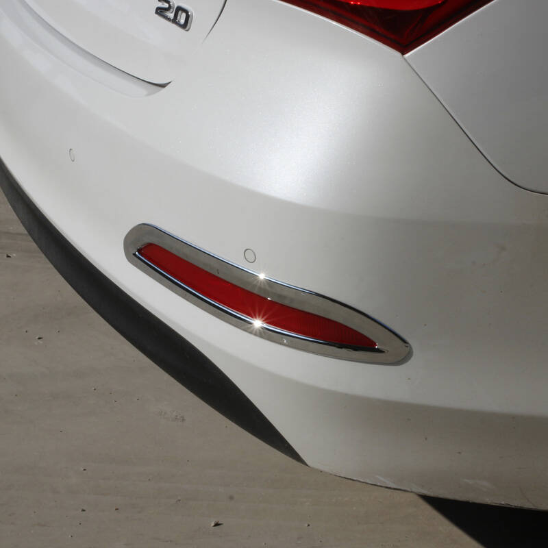 点缤 现代名图后雾灯罩亮条 镀铬灯框专用车外改装饰后反光灯罩装饰条