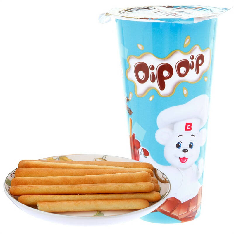 宾堡 迪迪手指饼干蘸巧克力味酱 50g 自营