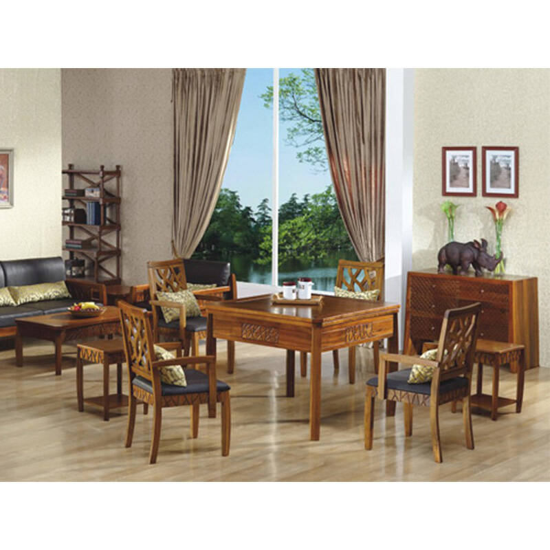 北雀mh05热带雨林风格 柚木 实木全自动麻将机 电动麻将桌 单桌子 50