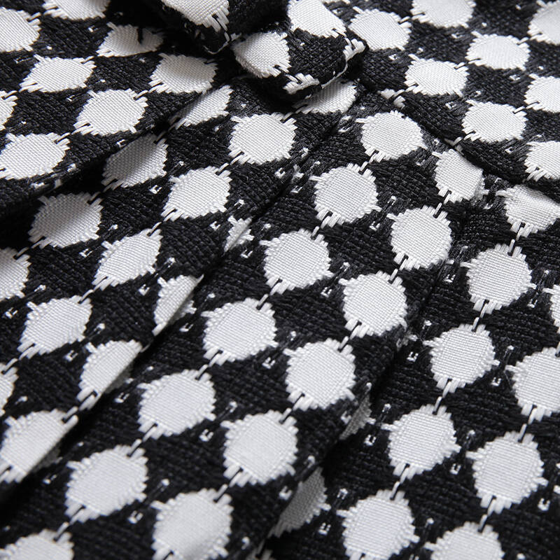 紫璐莱 2015春季新品欧美大牌黑白撞色格子加厚打底连衣裙g5500 白色