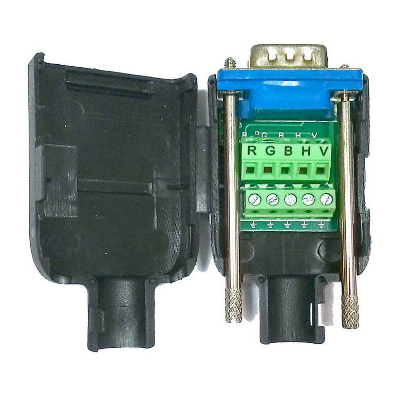 酷比客(l-cubic) vga头 免焊组装式 快速接头 3 2vga免焊接头 公头