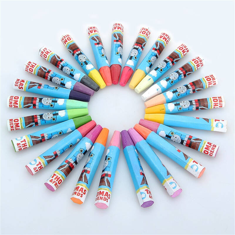 【京东超市】托马斯&朋友(thomas&friends)48色儿童蜡笔套装铁盒礼盒
