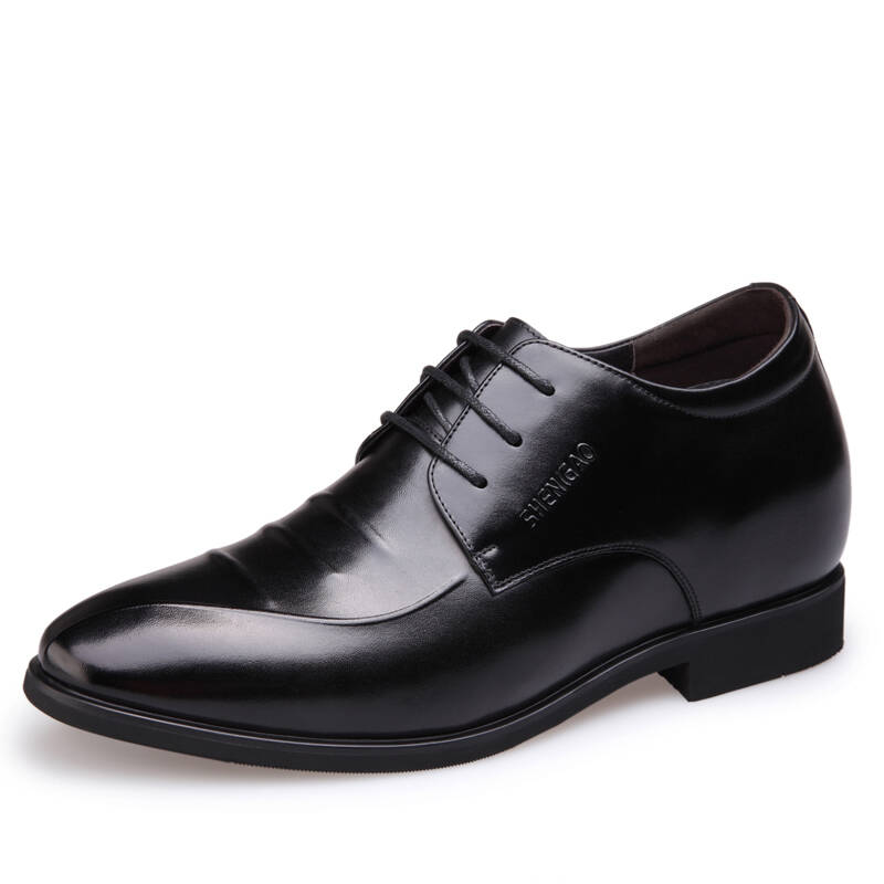 内增高鞋 真皮英伦商务正装隐形内增高男鞋头层牛皮商务休闲鞋80886