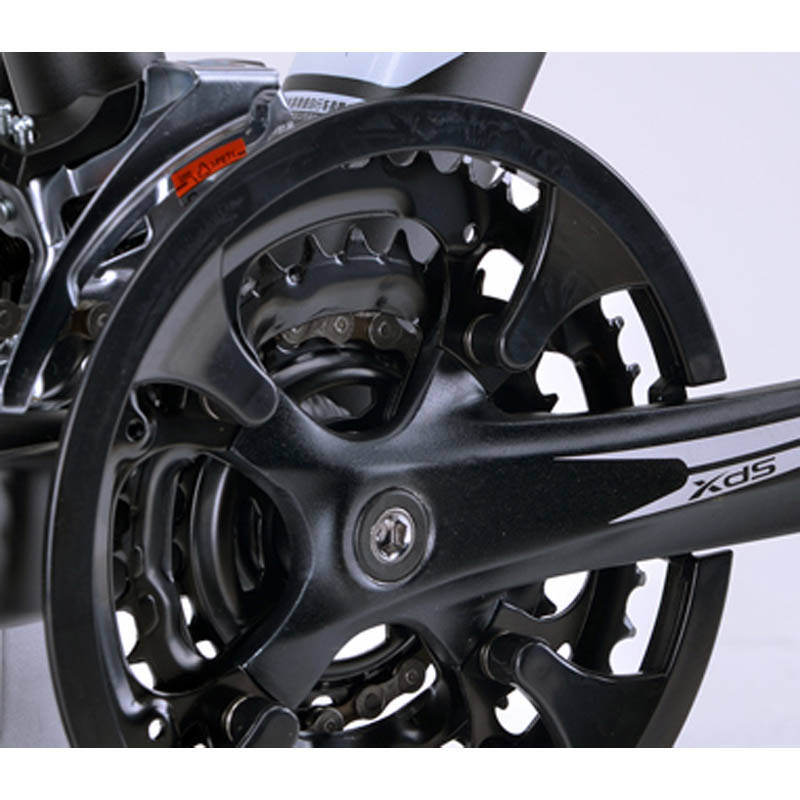 5寸大轮径 禧玛诺27速油碟刹山地自行车 英雄350 16寸车架黑色