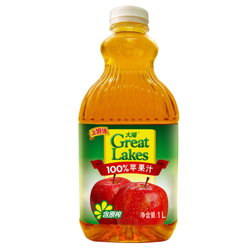 大湖 上好佳 100%原榨橙汁果汁饮料 大湖100%红葡萄汁600ml