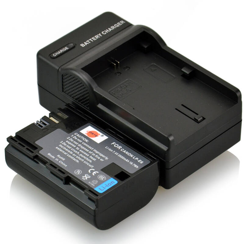 蒂森特(dste) 佳能 eos 5ds/5ds r 60d单反电池 lp-e6 一电一充