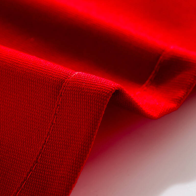 喜欢屋餐桌布纯棉纯色布艺台布 中国红 140cm*140cm