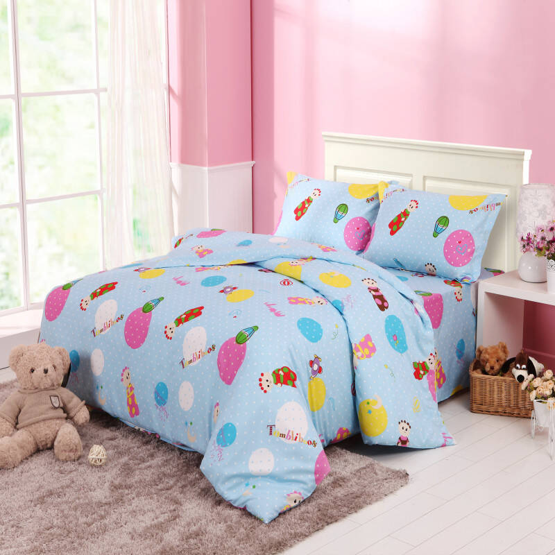 博洋宝贝家纺 床上用品 全棉卡通花园宝宝三/四件套-宝宝乐园 实物