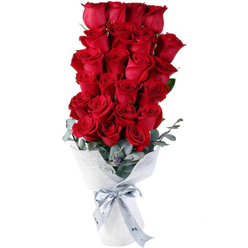 19朵红色进口东非裂谷非洲之心玫瑰花 情人节礼物 限量预售【京东专供