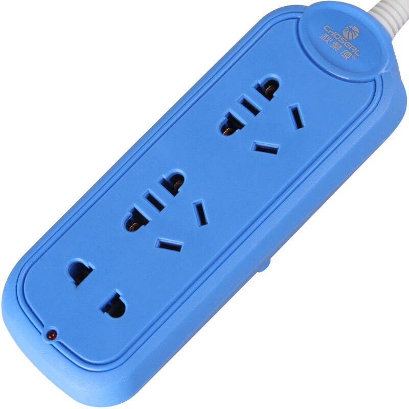 秋叶原(choseal)qs-c7-1.8m 三孔迷你版插线板便携式学生专用插座 1.