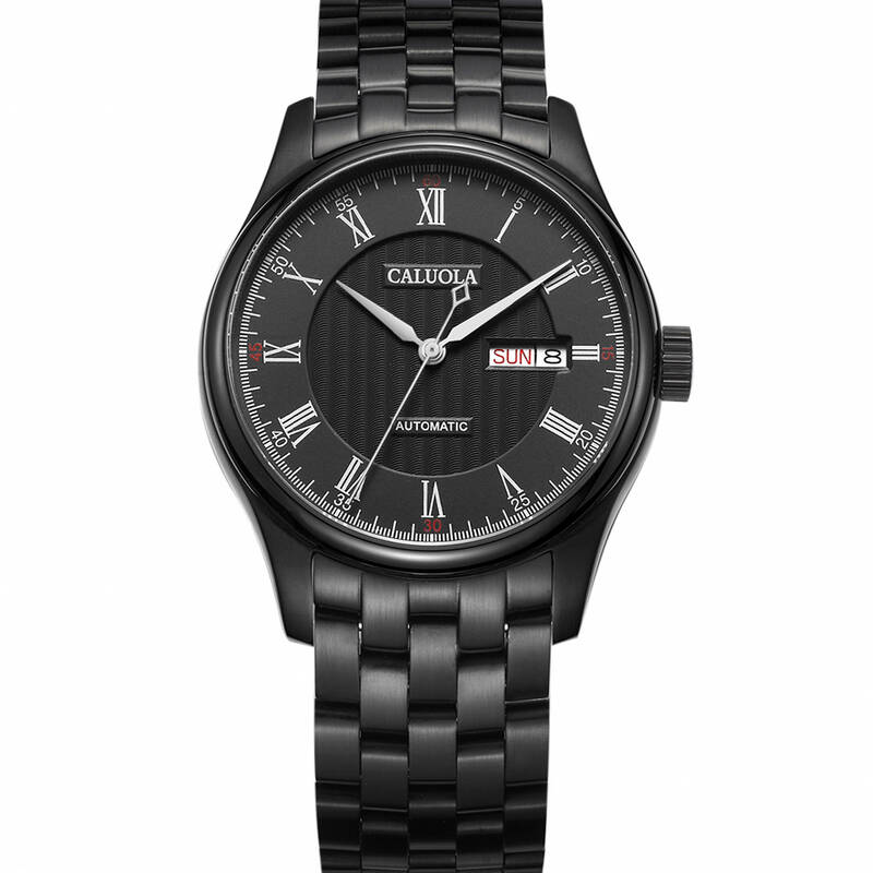 卡罗莱(caluola)防水全自动机械表男士手表商务时尚个性潮流男表蓝