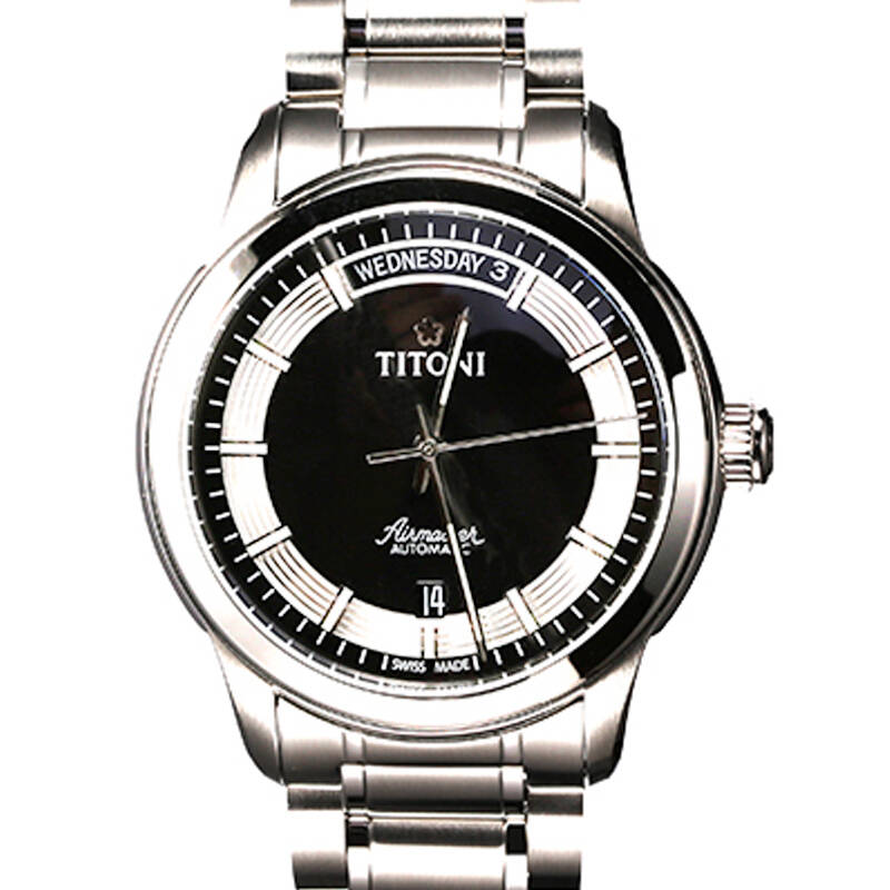 梅花(titoni)空中霸王系列 自动机械手表男表93933 s-365全球联保