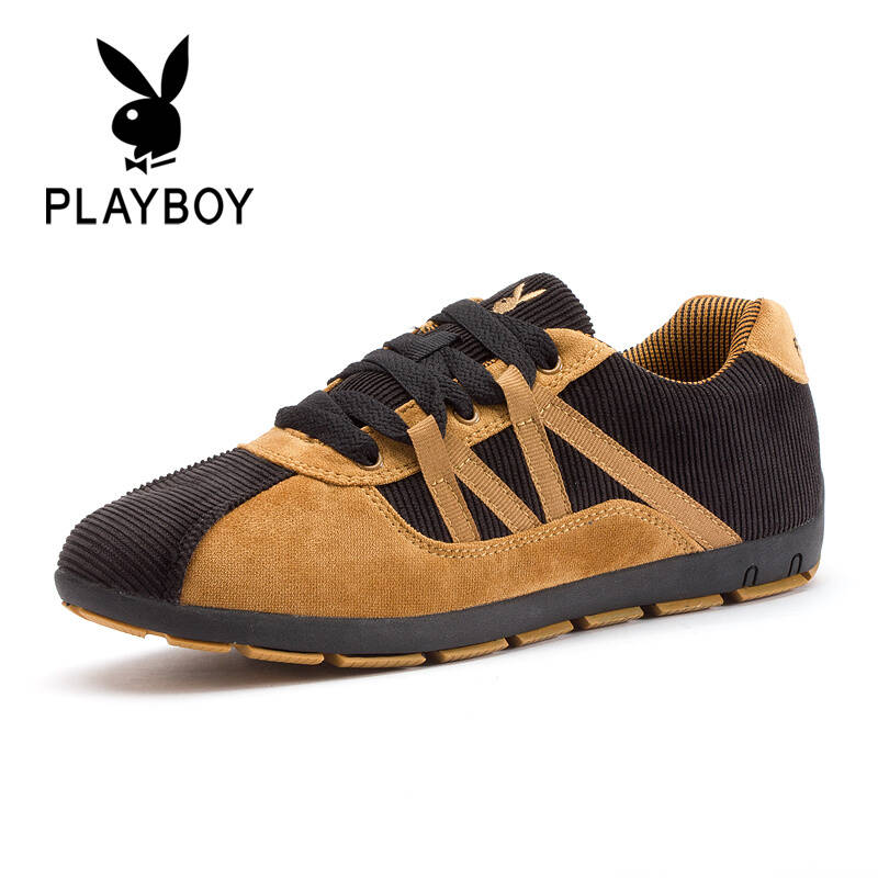 男鞋透气休闲鞋 运动潮男鞋子韩版低帮男鞋 13735421 13735421黑黄棕