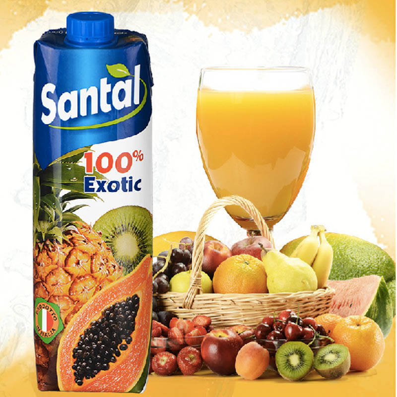 意大利进口帕玛拉特圣涛parmalatsantal纯果汁饮料1l 热带混合汁