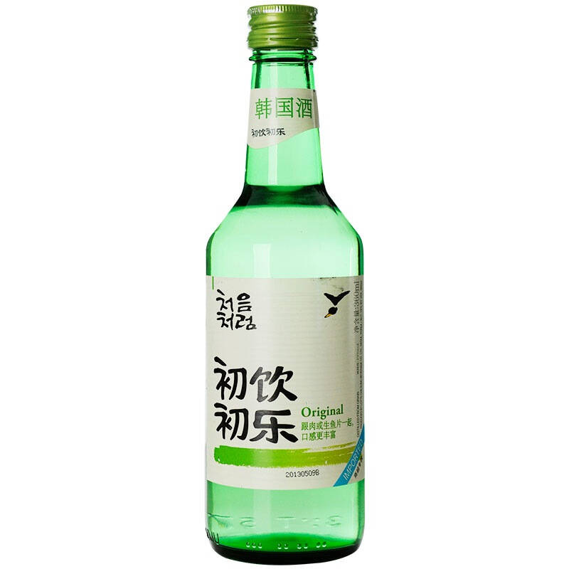 乐天lotte 初饮初乐烧酒 18度 360ml 自营