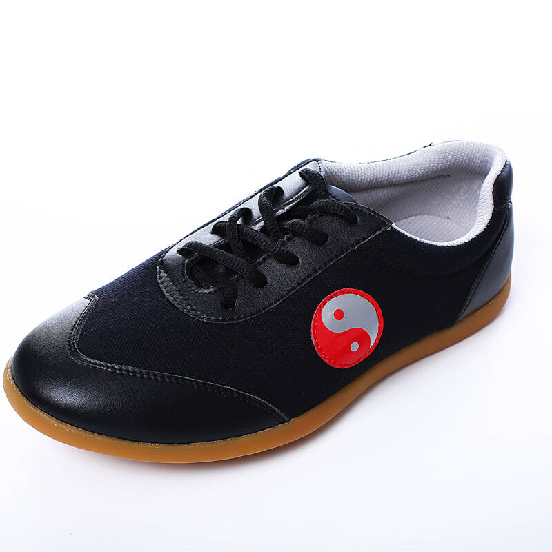 太极拳练功鞋 透气太极帆布鞋男女春夏季 黑色 40 - 京东