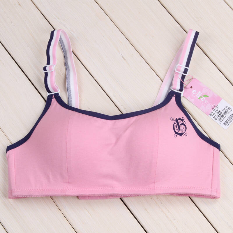 怡兰芬正品发育期少女内衣可爱学生无钢圈文胸聚拢女中学生胸罩 桃