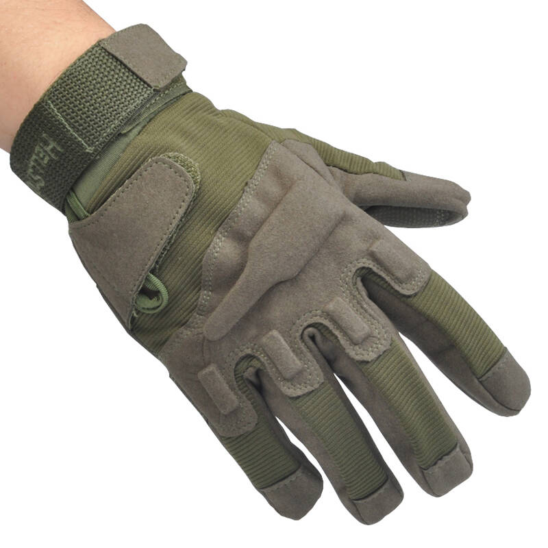 黑鹰地狱风暴 战术手套 黑鹰军迷特种兵全指手套 骑行防滑手套 军绿 l