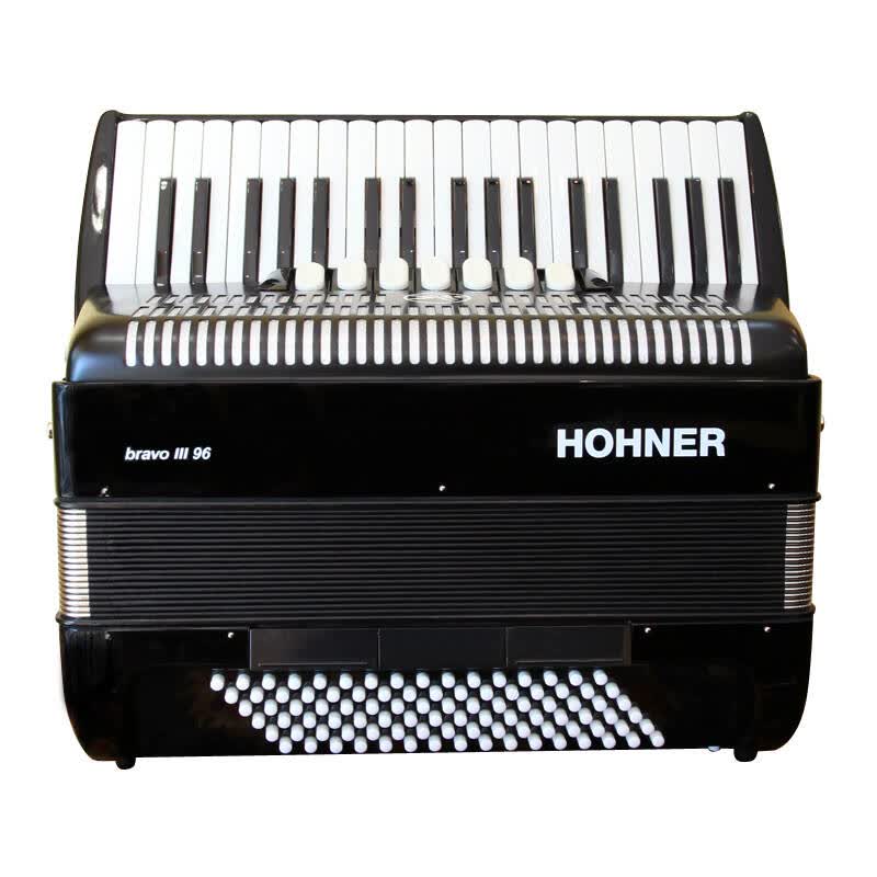 霍纳hohner bravoiii系列三排簧键盘手风琴 96贝司
