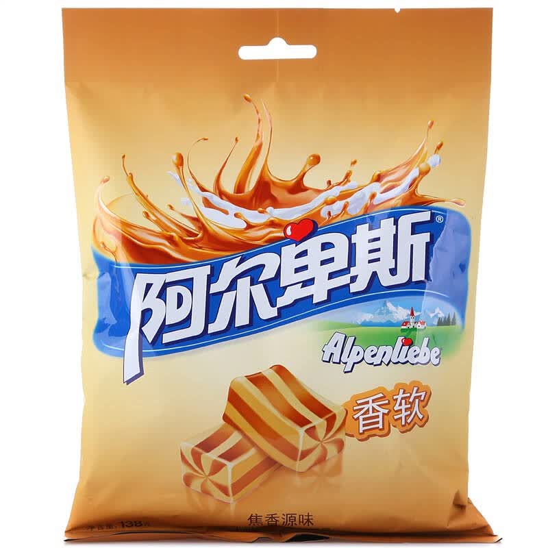 阿尔卑斯焦香源味牛奶软糖138g