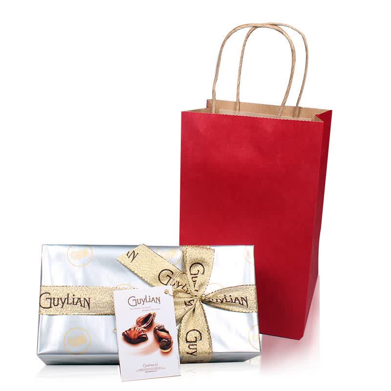 guylian吉利莲 比利时贝壳巧克力礼盒银色礼品装250g 生日礼物