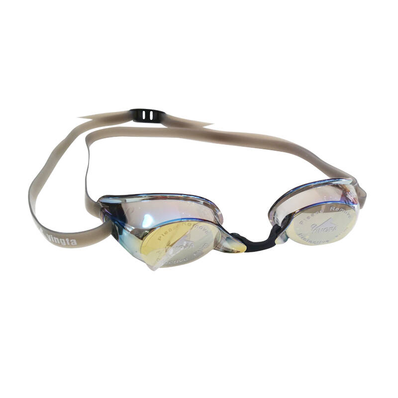 英发(yingfa)防雾防水泳镜 可拆卸胶垫 竞速专业游泳镜 y330afm-2金色