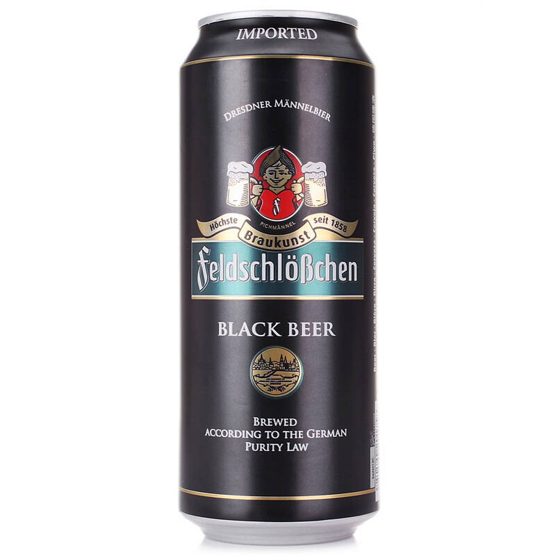 【京东超市】福德堡(feldschloesschen)黑啤酒 500ml*24听
