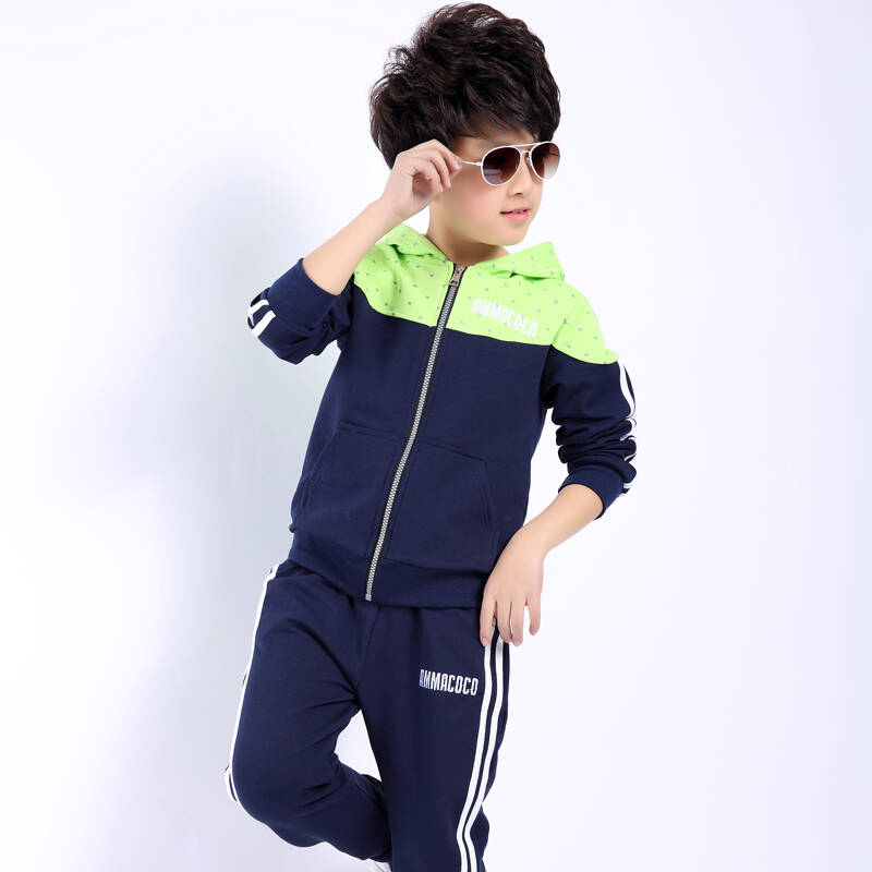 童装男童春装套装2015春款男孩春秋运动套装小童新款外套中大童潮