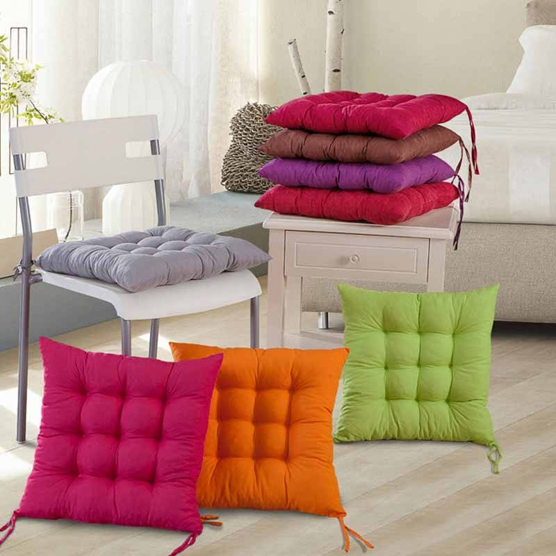 丽姿坐垫 办公室多彩多功能椅垫靠垫 酱紫色