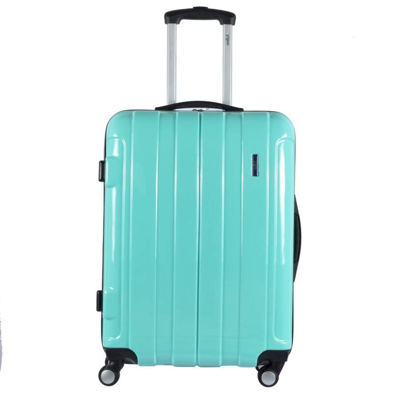 亨得利(handry)意高时尚炫彩pc亮面万向轮拉杆箱y8826-20寸浅兰 自营