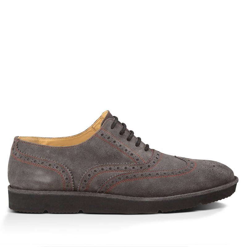 ugg 男士时尚休闲鞋皮质牛津鞋系带男鞋1006581 chrc 40.5码/25.4cm