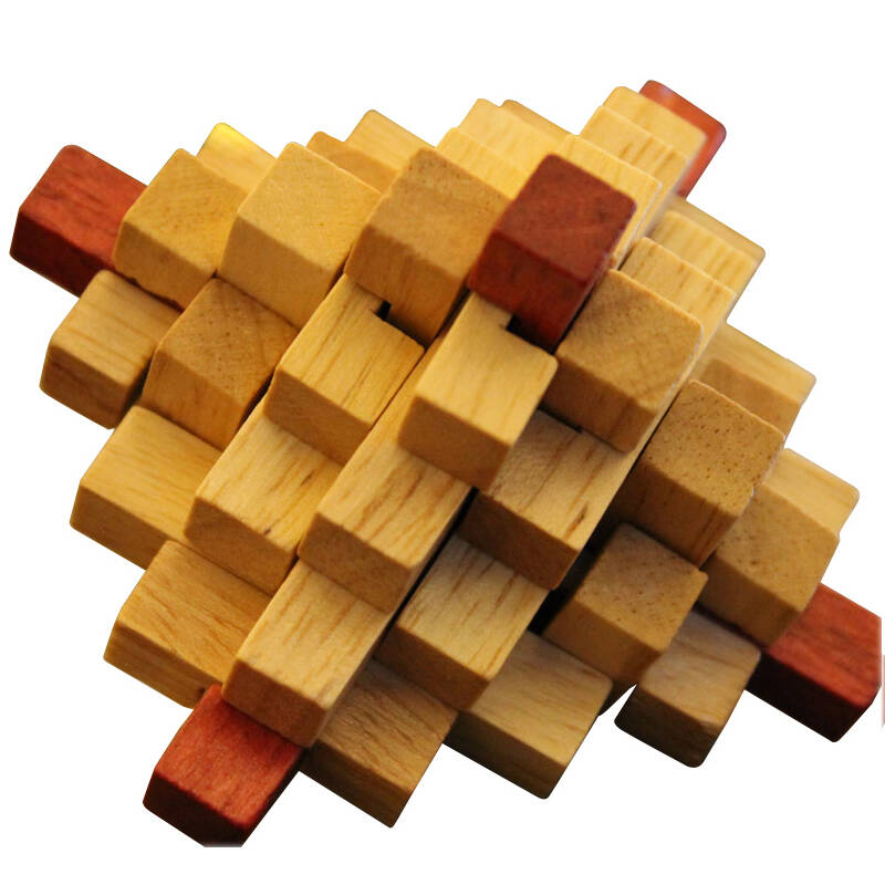 游家木玩 孔明锁鲁班锁九代 成人益智立体拼插积木yj-040